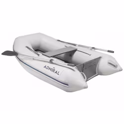 Лодка надувная ПВХ Адмирал 200, НД, оранжевый/серый
