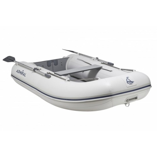 Лодка надувная ПВХ Адмирал 230, НДНД, камыш/cерый