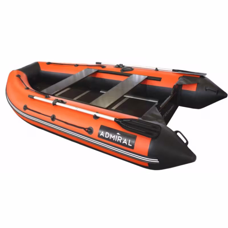 Лодка надувная ПВХ Адмирал  330 CF, пайол фанерный, синий/черный