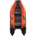 Лодка надувная ПВХ Адмирал 340 Sport Lite, пайол фанерный,  оранжевый/черный