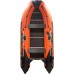 Лодка надувная ПВХ Адмирал 340 Sport Lite, пайол фанерный,  оранжевый/черный