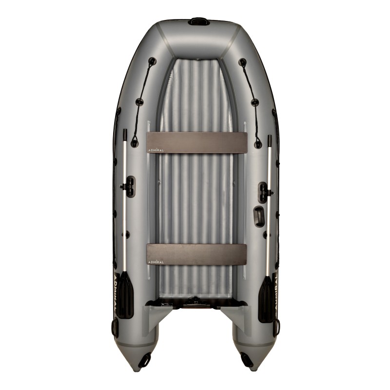 Лодка надувная ПВХ Адмирал 350, НДНД, голубой/черный