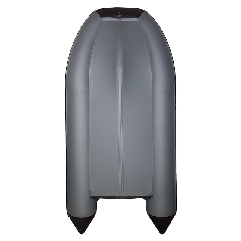 Лодка надувная ПВХ Адмирал  350, пайол фанерный, светло-серый/черный