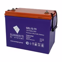 Аккумулятор Sunways Gel 12-75