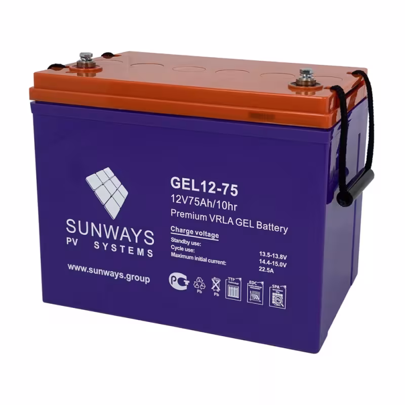 Аккумулятор Sunways Gel 12-75