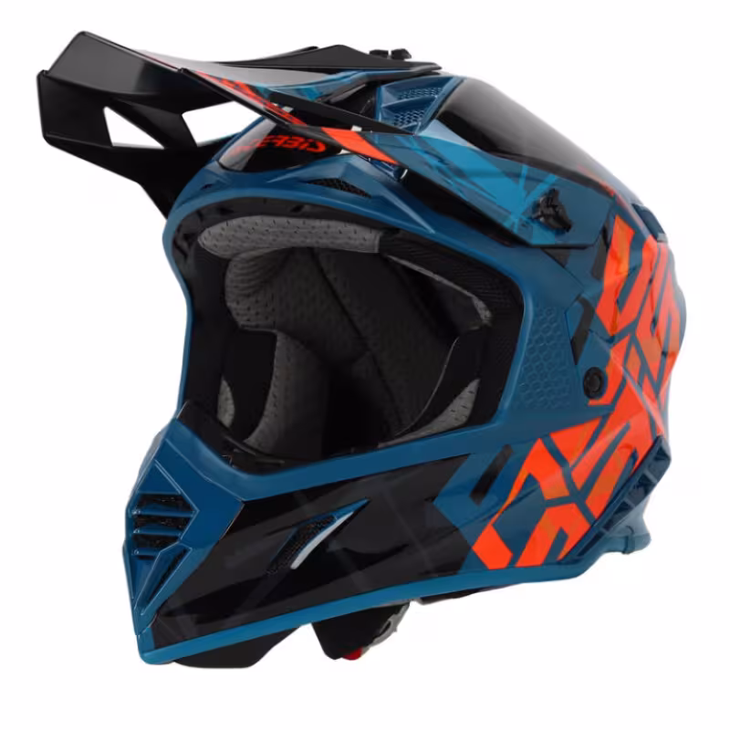 Мотошлем Acerbis X-Track, черный/зеленый, размер M