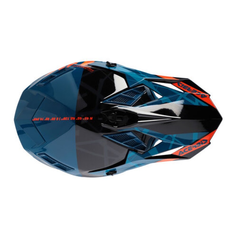 Мотошлем Acerbis X-Track, черный/зеленый, размер XL