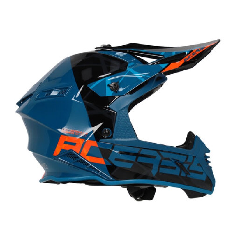 Мотошлем Acerbis X-Track, черный/зеленый, размер XL