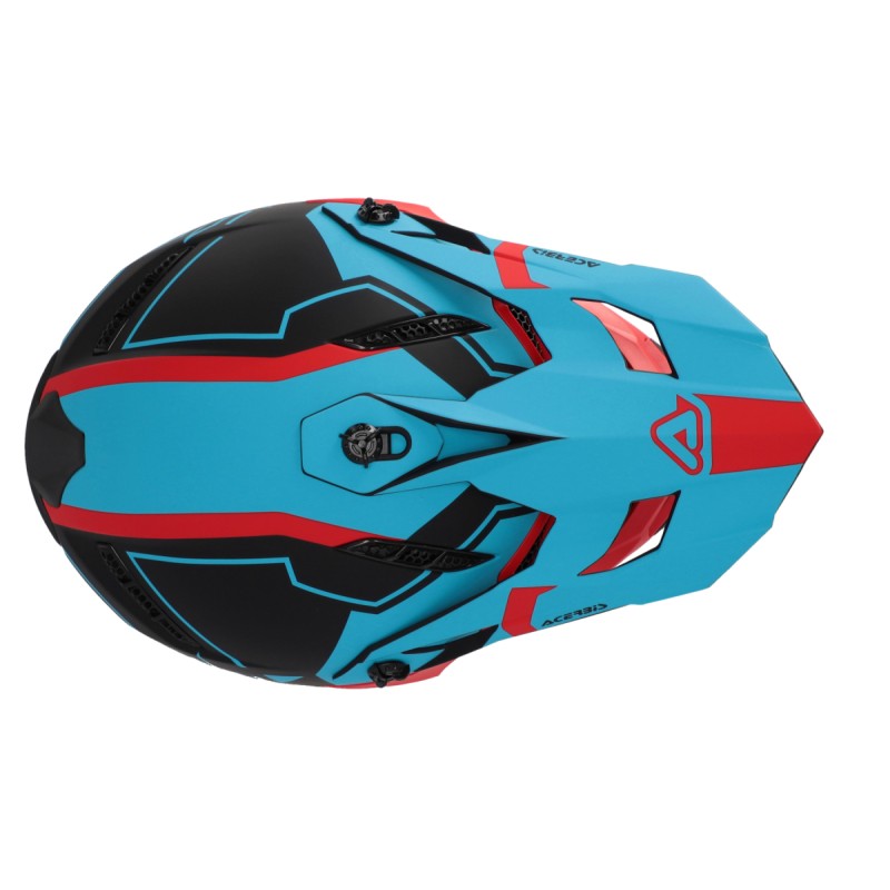 Мотошлем Acerbis Profile 5, красный/синий, размер M