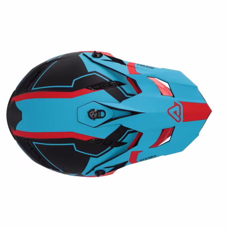 Мотошлем Acerbis Profile 5, красный/синий, размер XL