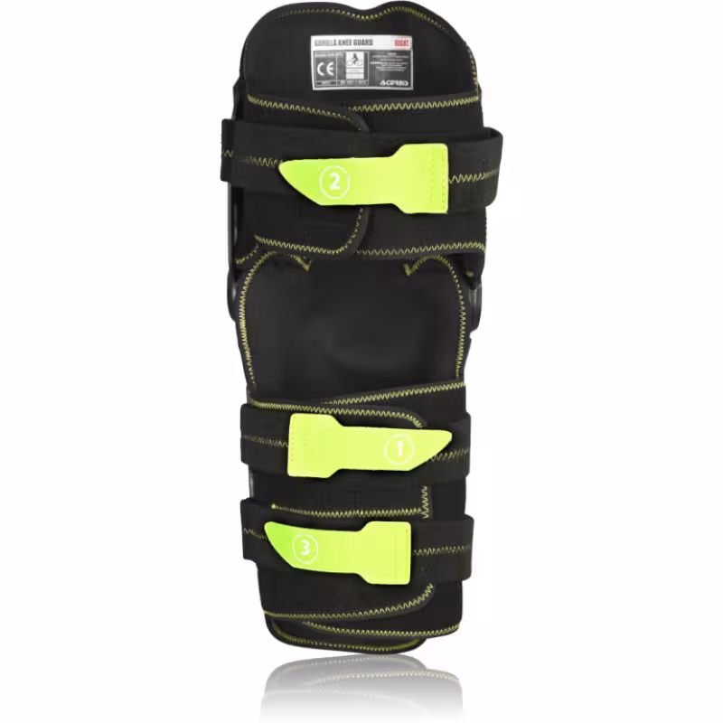 Наколенники Acerbis Gorilla Knee, черный/желтый