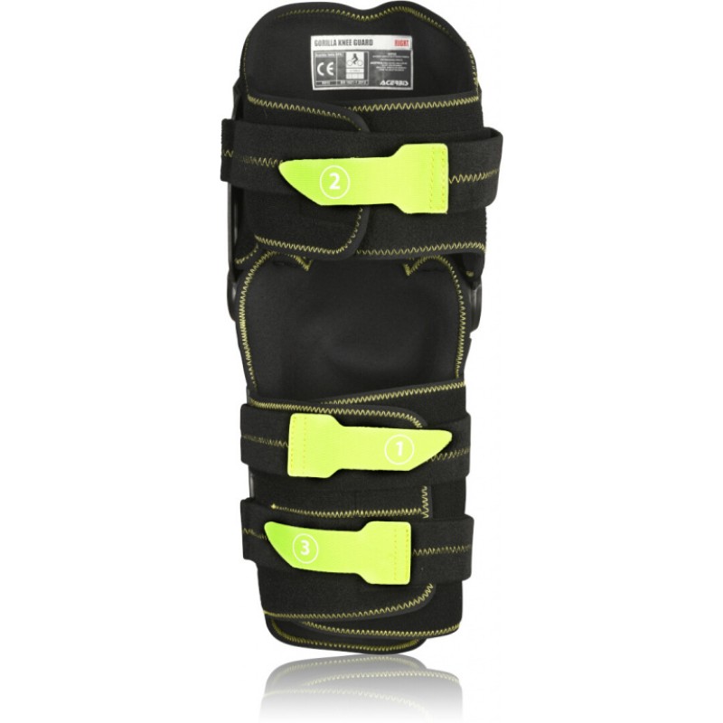 Наколенники Acerbis Gorilla Knee, черный/желтый