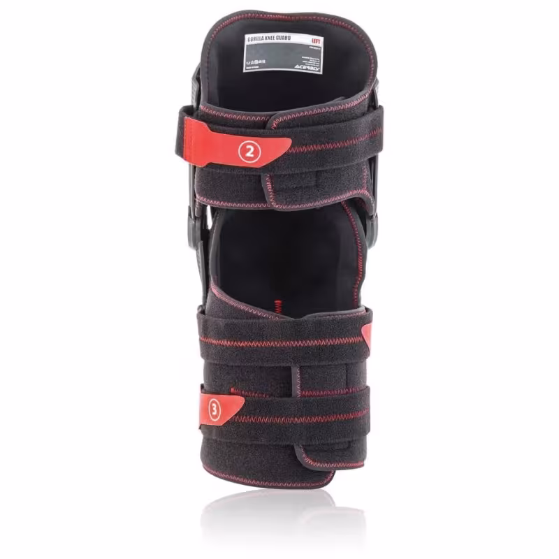 Наколенники Acerbis Gorilla Knee, черный/красный