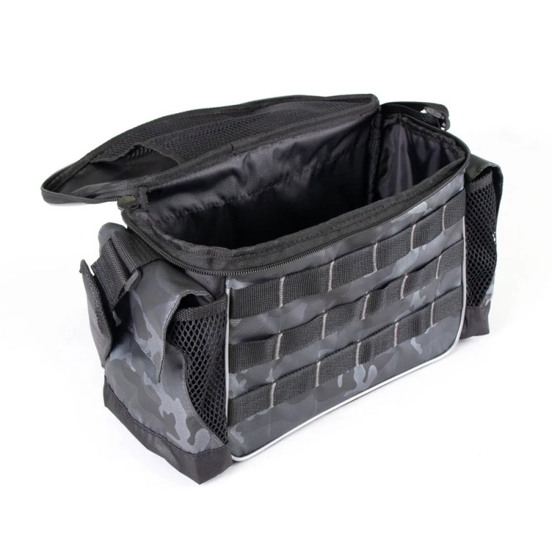 Сумка для снастей Yaman Base Lure Bag L, 36х22х15 см, черный камуфляж