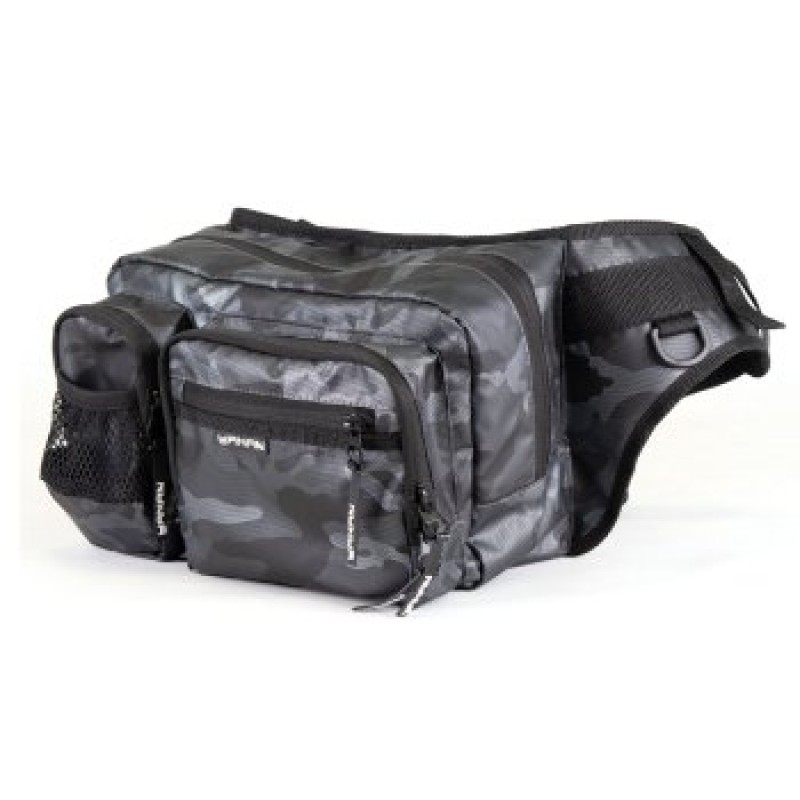 Сумка рыболовная Yaman Fishing Hip Bag, 28х21х17 см, серый камуфляж
