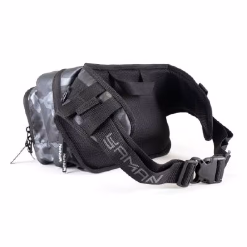 Сумка рыболовная Yaman Fishing Hip Bag, 28х21х17 см, серый камуфляж