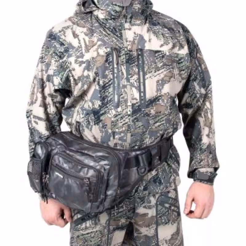Сумка рыболовная Yaman Fishing Hip Bag, 28х21х17 см, серый камуфляж