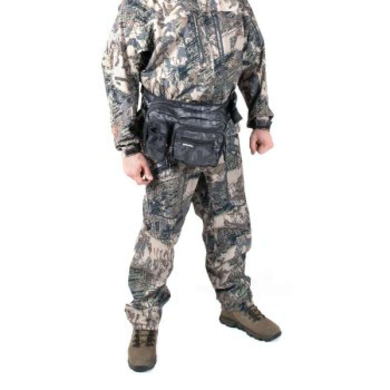 Сумка рыболовная Yaman Fishing Hip Bag, 28х21х17 см, серый камуфляж