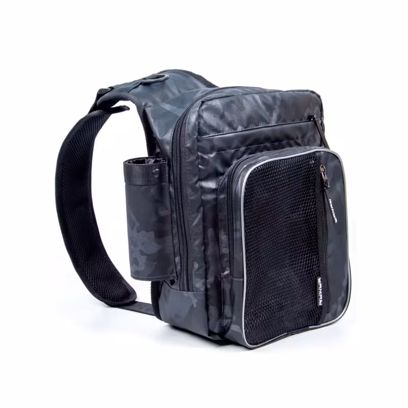 Сумка рыболовная Yaman Fishing Shoulder Bag, 40х43х10 см, серый камуфляж