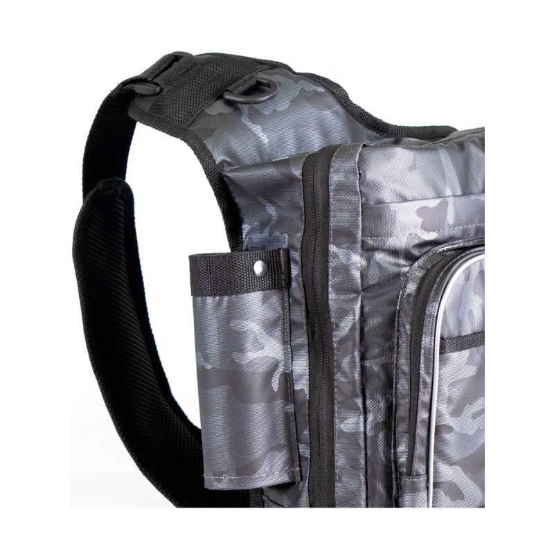Сумка рыболовная Yaman Fishing Shoulder Bag, 40х43х10 см, серый камуфляж
