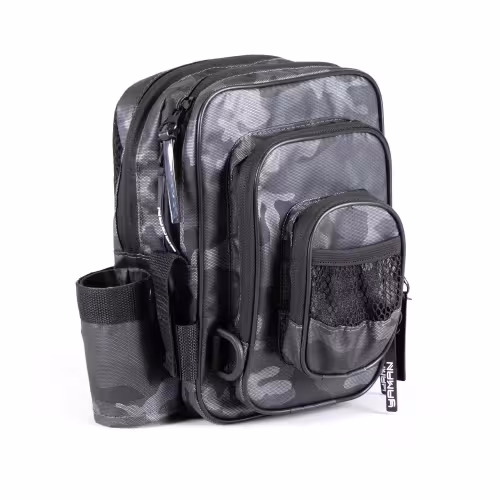 Сумка рыболовная Yaman Street Fishing MultiLock Pocket, 16х19х24 см, серый камуфляж