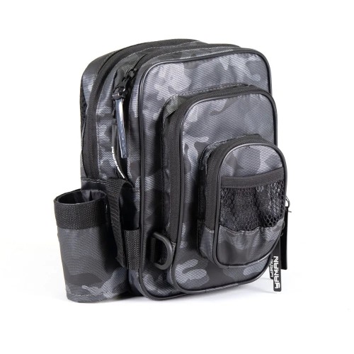 Сумка рыболовная Yaman Street Fishing MultiLock Pocket, 16х19х24 см, серый камуфляж