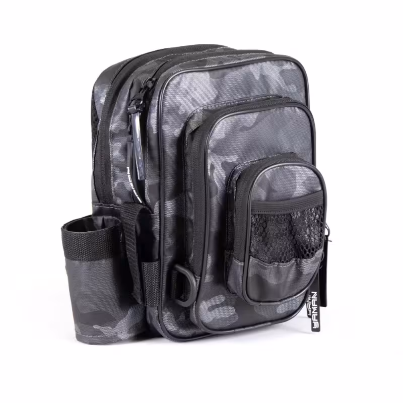 Сумка рыболовная Yaman Street Fishing MultiLock Pocket, 16х19х24 см, серый камуфляж