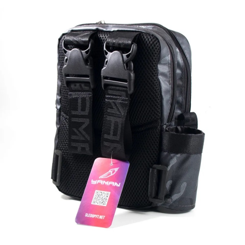 Сумка рыболовная Yaman Street Fishing MultiLock Pocket, 16х19х24 см, серый камуфляж