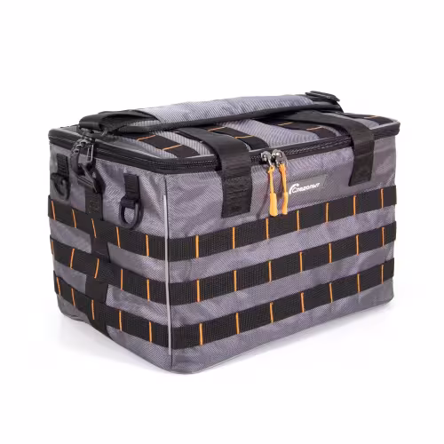 Сумка Следопыт Base Lure Bag XL+5 коробок Luno, 38х26х25 см, серый