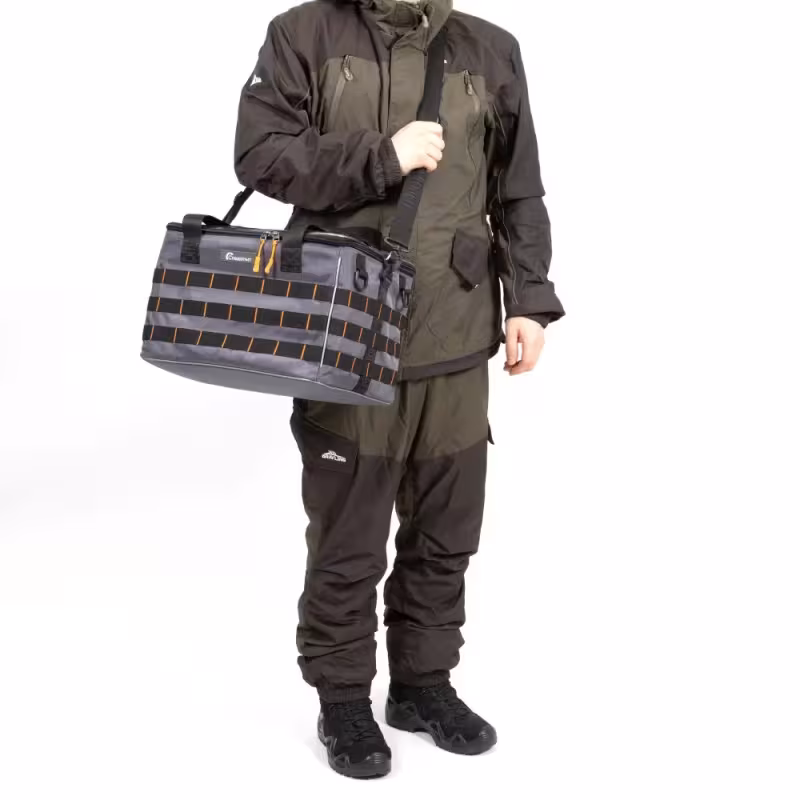 Сумка Следопыт Base Lure Bag XL+5 коробок Luno, 38х26х25 см, серый