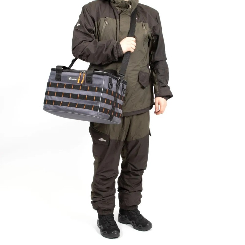 Сумка Следопыт Base Lure Bag XL+5 коробок Luno, 38х26х25 см, серый