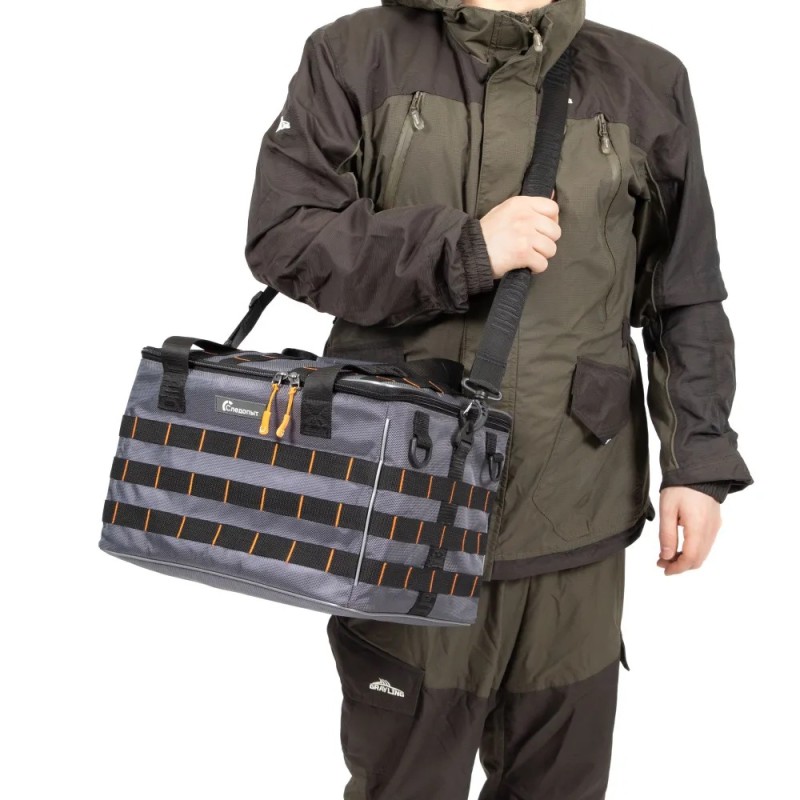 Сумка Следопыт Base Lure Bag XL+5 коробок Luno, 38х26х25 см, серый
