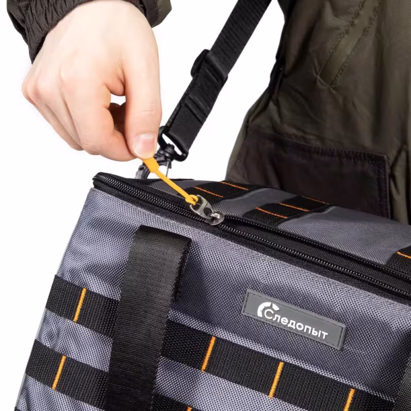 Сумка Следопыт Base Lure Bag XL+5 коробок Luno, 38х26х25 см, серый