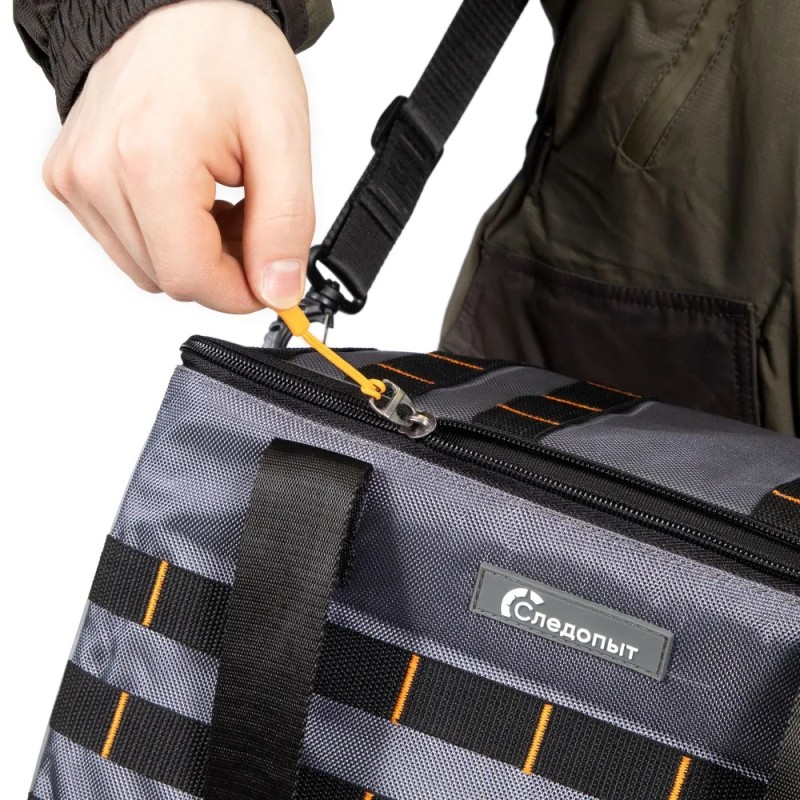 Сумка Следопыт Base Lure Bag XL+5 коробок Luno, 38х26х25 см, серый