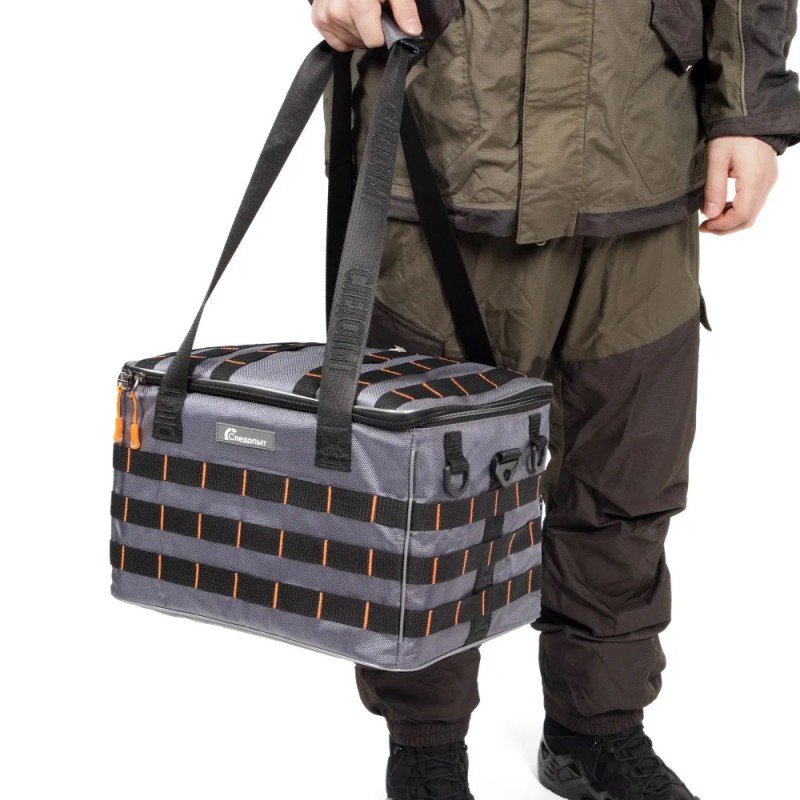 Сумка Следопыт Base Lure Bag XL+5 коробок Luno, 38х26х25 см, серый