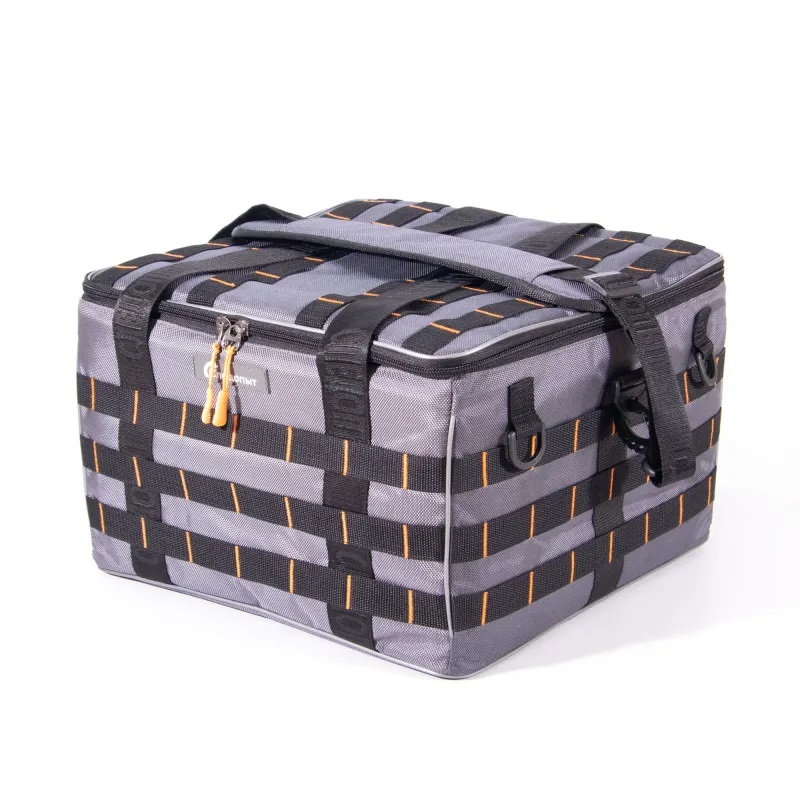 Сумка рыболовная Следопыт Base Lure Bag XXL+7 коробок Luno, 38х38х25 см, серый