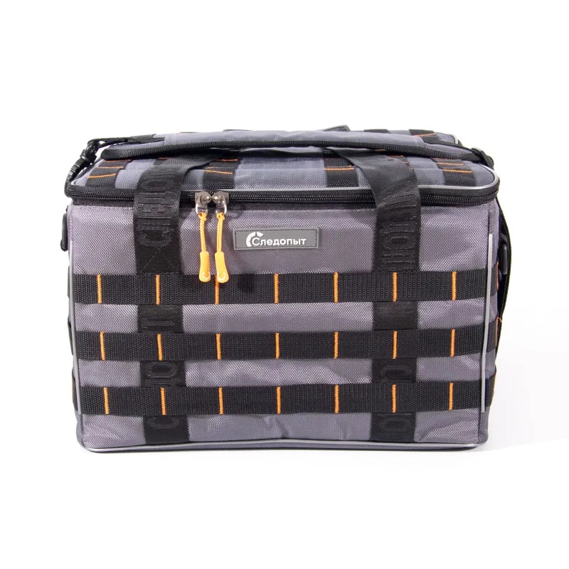 Сумка рыболовная Следопыт Base Lure Bag XXL+7 коробок Luno, 38х38х25 см, серый