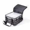Сумка рыболовная Следопыт Base Lure Bag XXL+7 коробок Luno, 38х38х25 см, серый