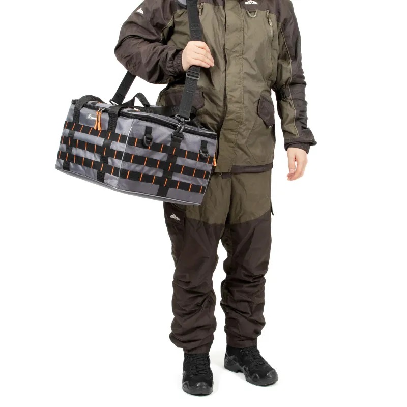 Сумка рыболовная Следопыт Base Lure Bag XXL+7 коробок Luno, 38х38х25 см, серый