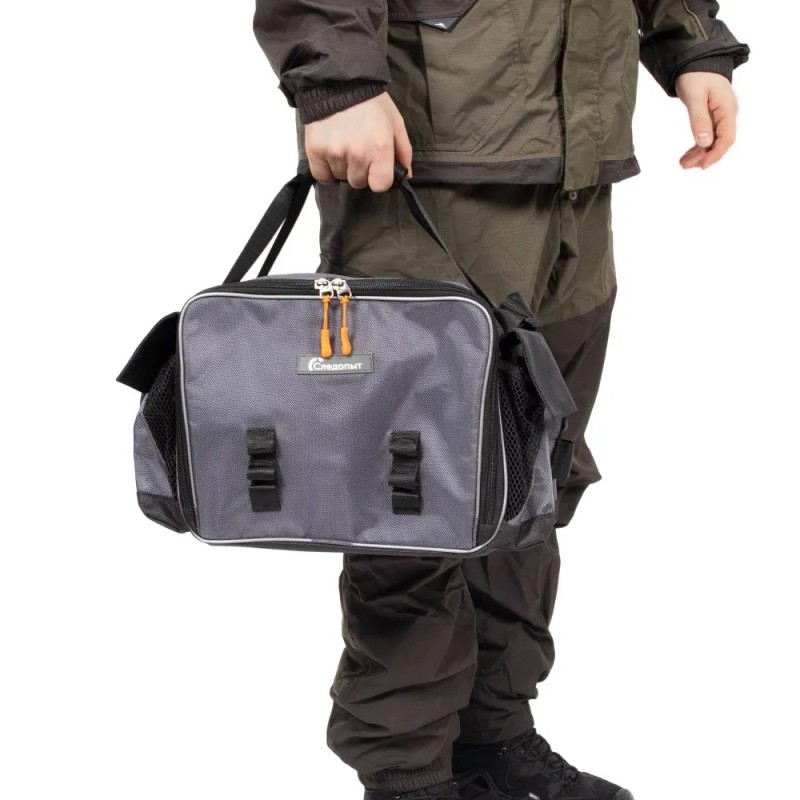 Сумка рыболовная Следопыт Lure Bag L+5 коробок Luno, 40х25х21 см, серый