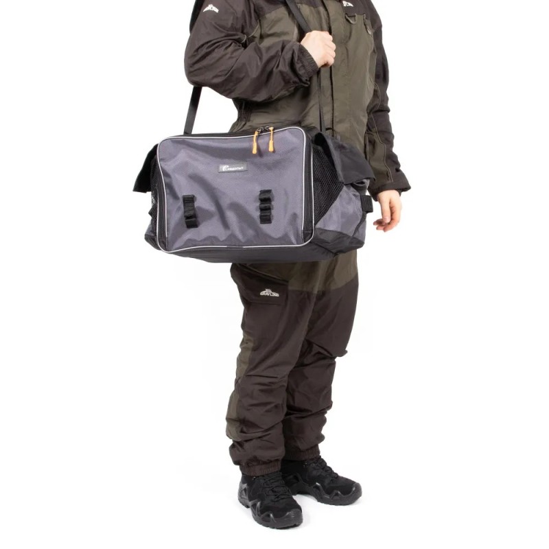 Сумка рыболовная Следопыт Lure Bag XL+ 5 коробок Luno, 40х28х24 см, серый