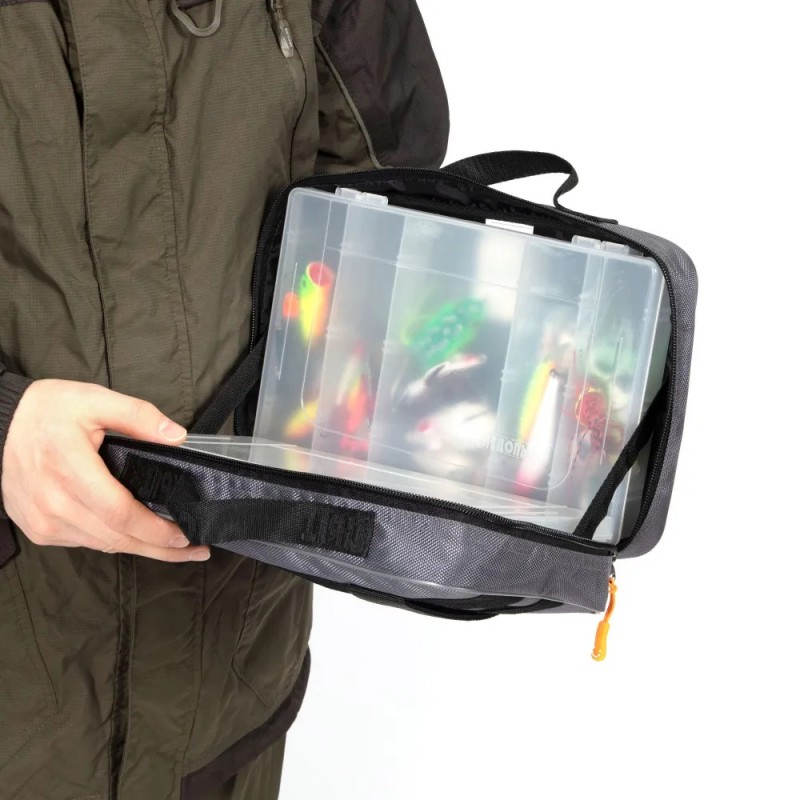 Сумка рыболовная Следопыт Module Bag+2 коробки Luno, 30 30х20х10 см, серый