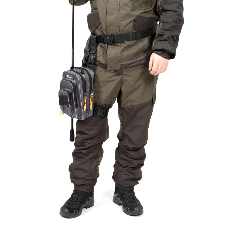 Сумка рыболовная Следопыт Street Fishing MultiLock Pocket, 16х19х24 см, серый