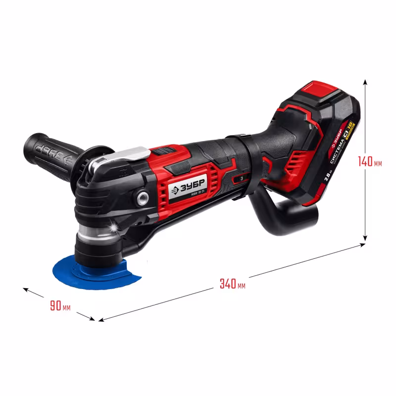 Реноватор (мультирезак) аккумуляторный Зубр МФИ-18-21
