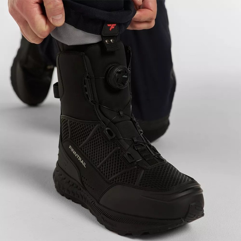 Ботинки мужские треккинговые Finntrail Delta 5242 Graphite, черный, размер 45