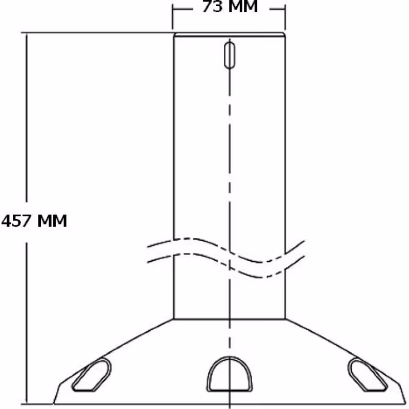 Стойкапод сиденье Springfield Columbia 1240729-WOS, 450 мм