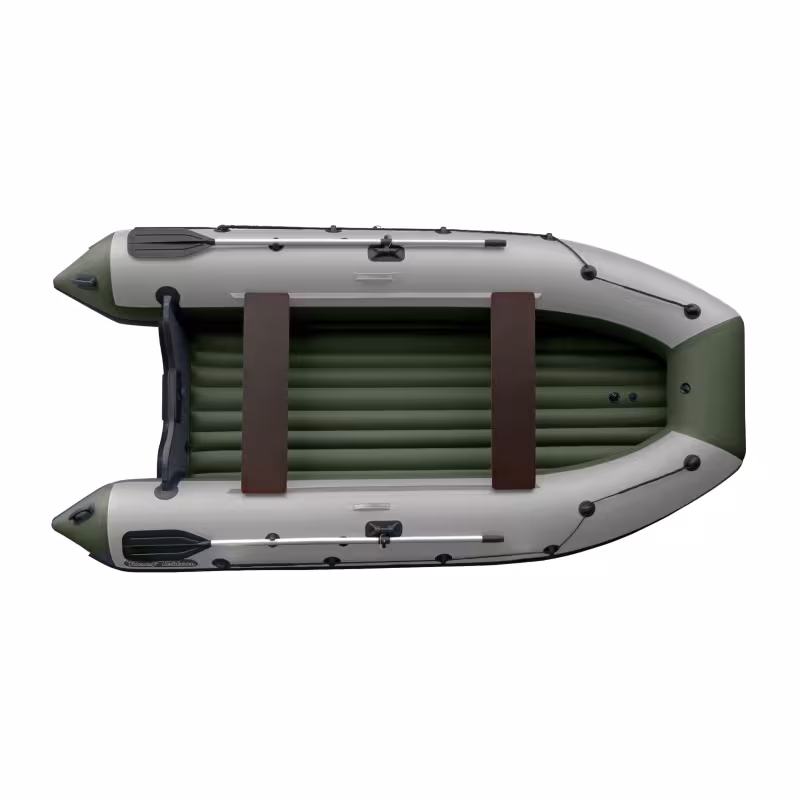 Лодка надувная ПВХ Angler Reef 390 НДНД, темно-серый/оливковый