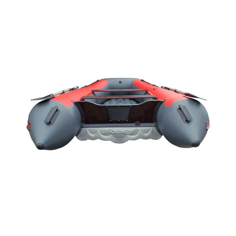 Лодка надувная ПВХ Angler Reef 390 НДНД, синий/серый