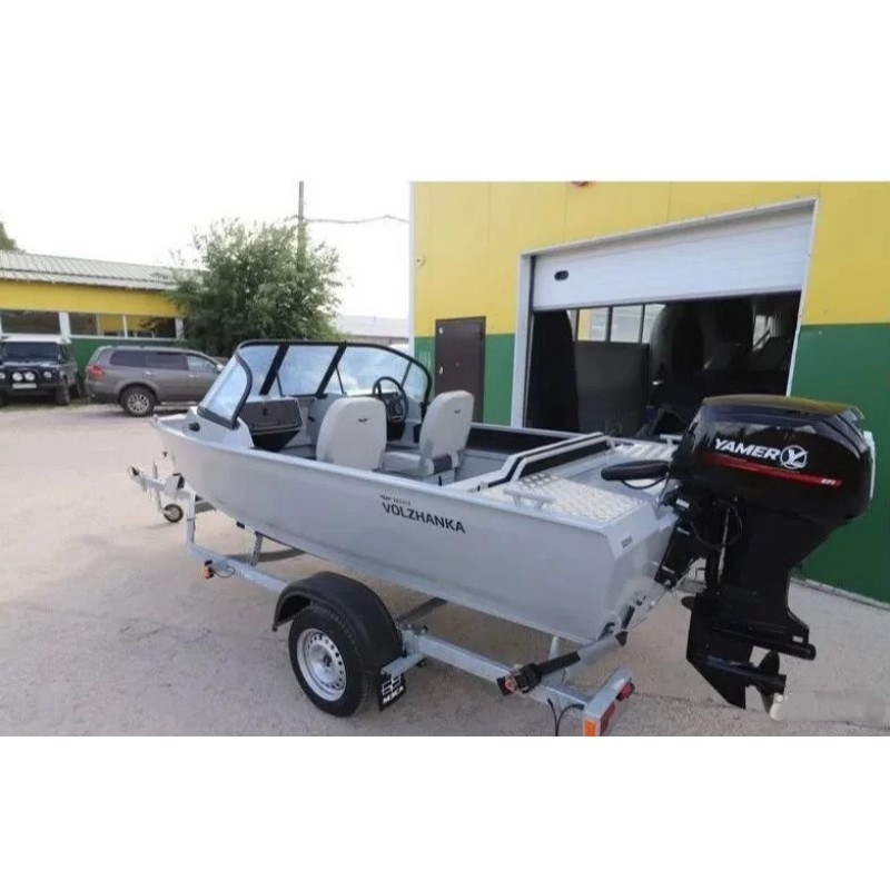 Лодка алюминиевая VBoats 46 Fish в комплекте с лодочным мотором Yamery EF60 FUEL-T