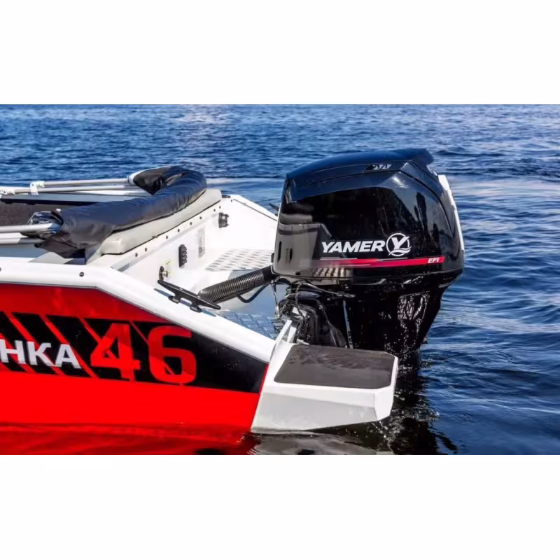 Лодка алюминиевая VBoats 46 Fish в комплекте с лодочным мотором Yamery EF60 FUEL-T